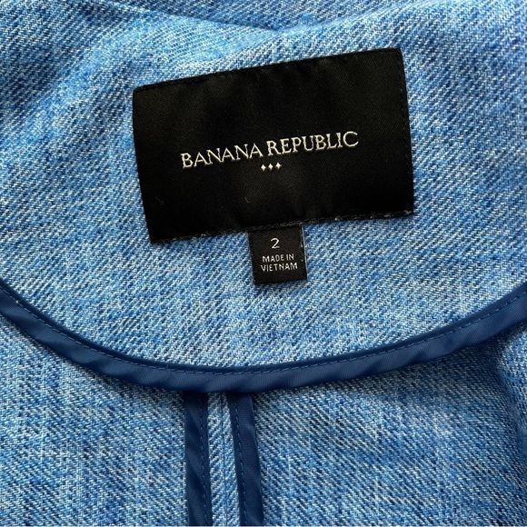 Banana Republic Tie Blazer Women Size 2 - Picture 9 of 11